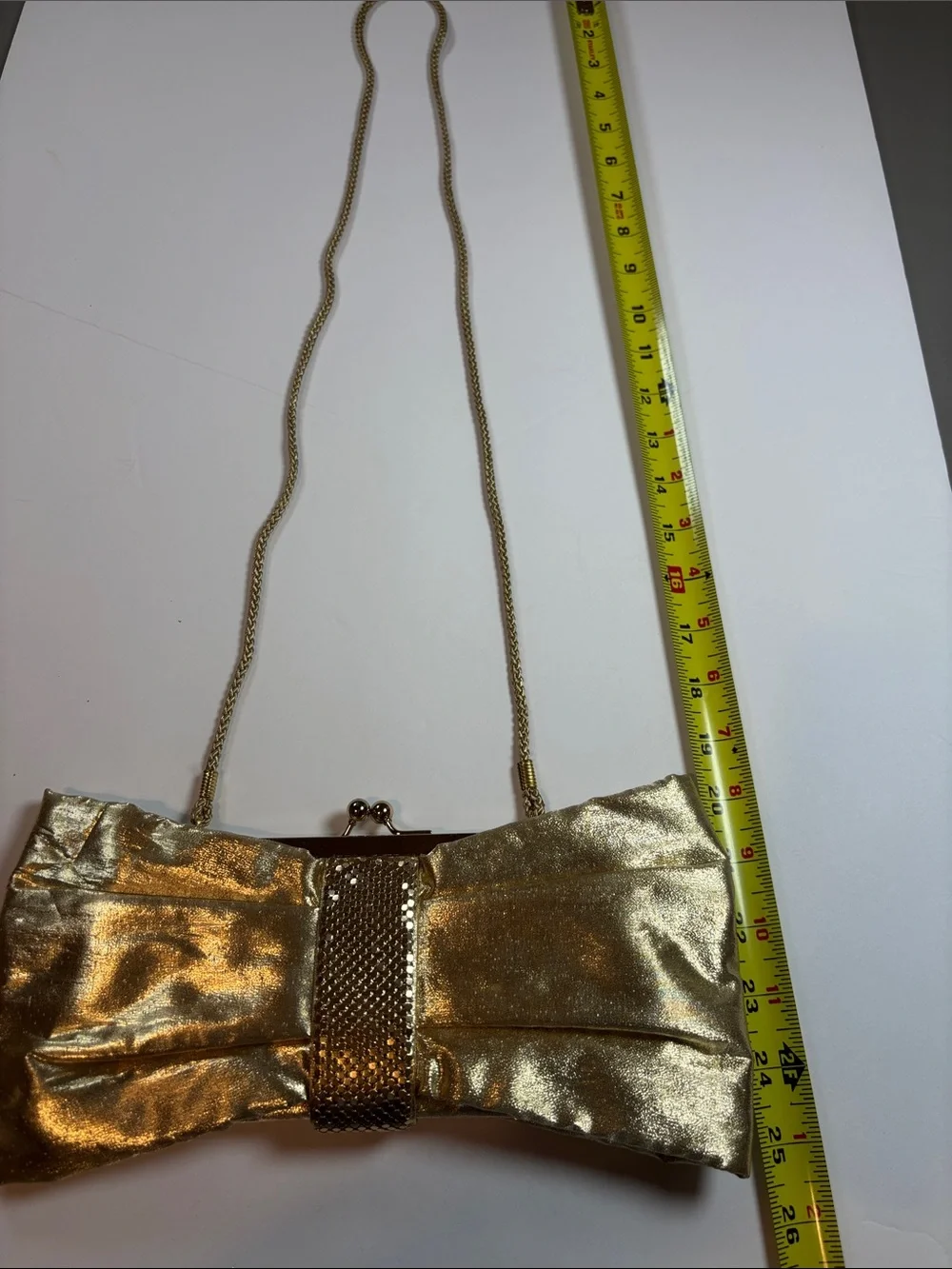 Kate Landry Gold Evening Clutch Handbag